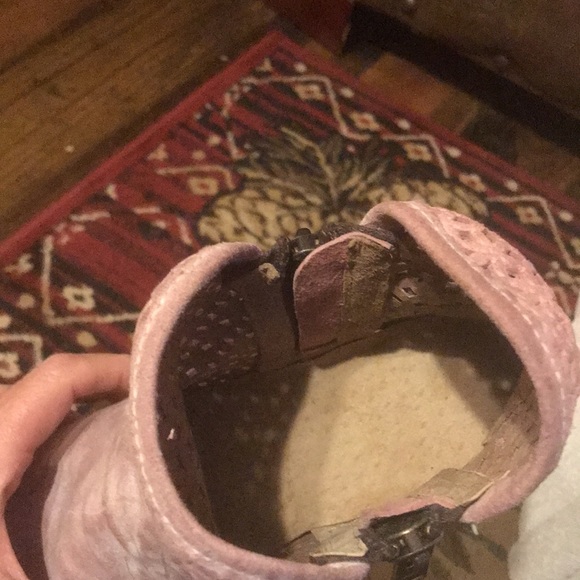 Circle G Pink Leather Boots size 10 - Picture 8 of 9